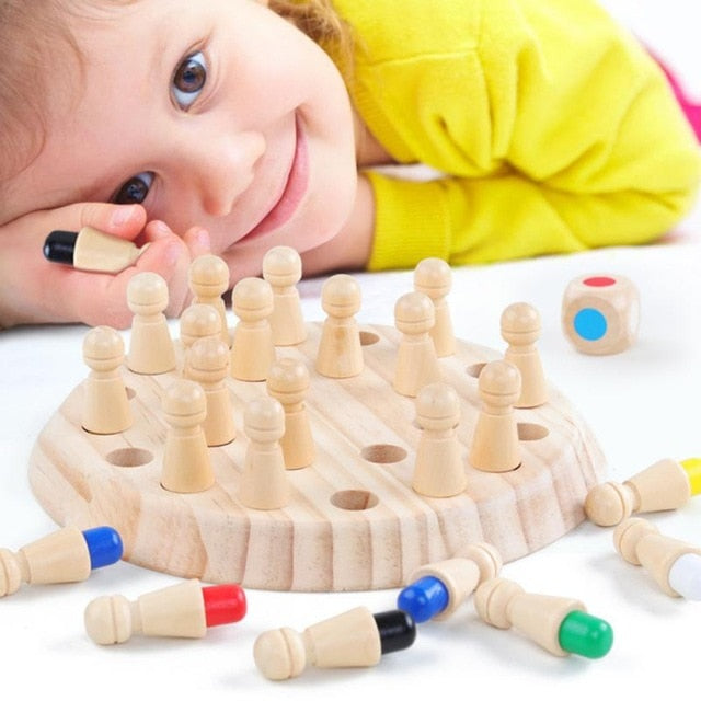 Wooden Memory Match Stick
