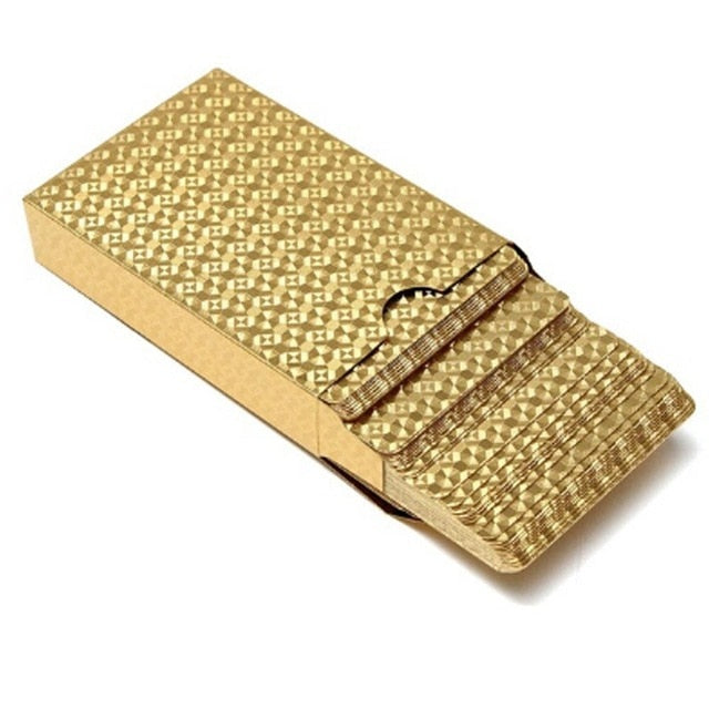 Waterproof Gold Color Poker Cards